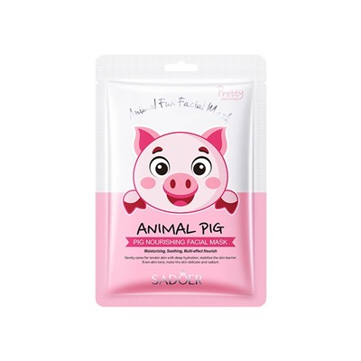 Маска для лица с ниацинамидом СВИНКА Sadoer Animal