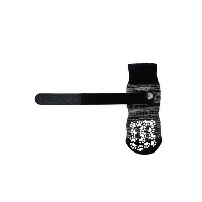 Носки нескользящие «Лапки», S (5.5×14 см), набор 4 шт., чёрные