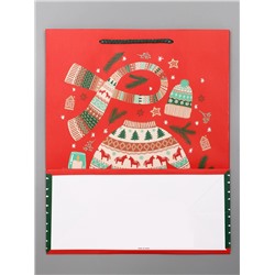 Пакет подарочный новогодний ламинированный, «Новый Год», 26×12×32 см