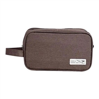 Kristaller Косметичка дорожная мужская Travel Have a good trip, коричневый 25108