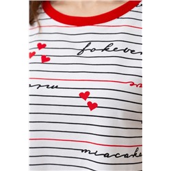 Платье жен Mia Cara SS23WJ322 Te Amo белый полоска