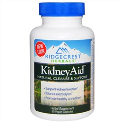 RidgeCrest Herbals, комплекс для почек, 60 вегетарианских капсул