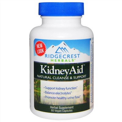 RidgeCrest Herbals, комплекс для почек, 60 вегетарианских капсул