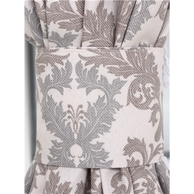 Шторы для кухни с подхватами «Этель» Classic, 150×150 см - 2 шт., 100% хлопок, рогожка 186 г/м²