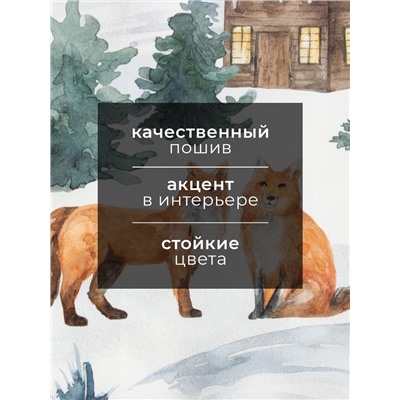 Полотенце Этель Forest animals 40×73 см, 100% хлопок, саржа 190 г/м²