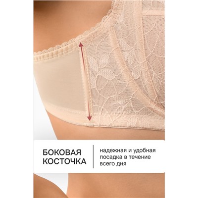Бюстгальтер OIRO кружевной с мягкой чашей Oleandr 1415013 НАТАЛИ, 1225381