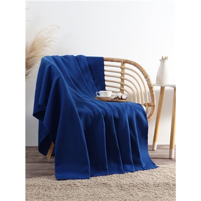 Плед флисовый «Экономь и Я», 150×200 см, 160 г/м², синий