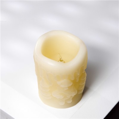 Светодиодная фигура «Свеча» 4.5×7.5×4.5 см, пластик, батарейки AG13×3 (в комплекте), свечение тёплое белое