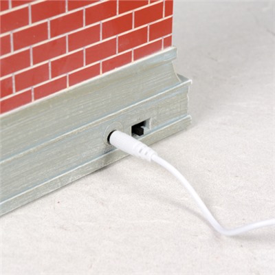 Светильник настольный новогодний 18x10x26 см Камин / NG206-7 /уп 6/ музыкальный