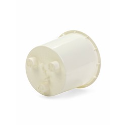 Кашпо для цветов Genius, 2.5 л, d=15.7 см, h=15.6 см, пластиковое, со вставкой, бежевое