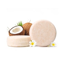 Органический твердый шампунь с экстрактом КОКОСА Fresh Plant Shampoo Bar, 60 гр.