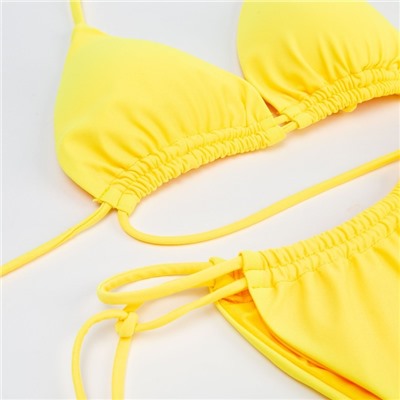 Купальник женский раздельный MINAKU цвет жёлтый, размер 42