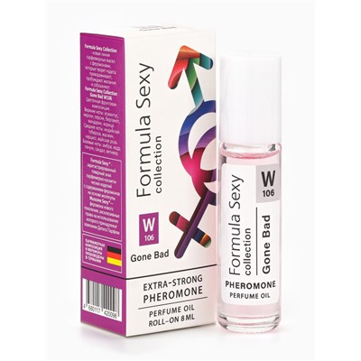 Парфюмерное масло женское с феромонами Formula Sexy Collection Gone Bad W106, 8 мл (по мотивам Good Girl Gone Bad (By Kilian)