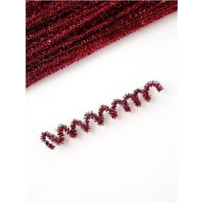 Синельная проволока «Блеск», набор 50 шт., розовая, 30 см