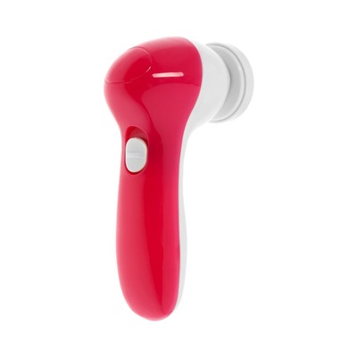 Щётка для массажа и умывания LMZ-039, 5 в 1, для лица и тела, электрическая, от батареек 2хAA, розовая