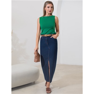 Топ из премиального хлопка с эластаном