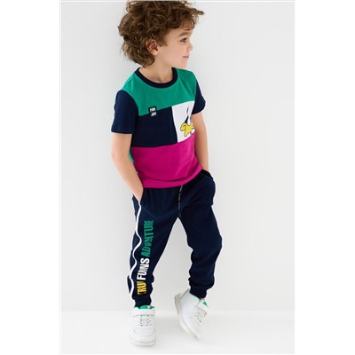 Комплект трикотажный для мальчиков: фуфайка (футболка), брюки PLAYTODAY, 1239597
