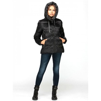 VS190128 черн Пуховик женский (40-48)