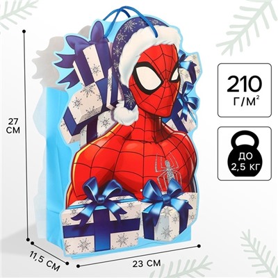 Пакет подарочный «С Новым годом!», 23×27×11.5 см