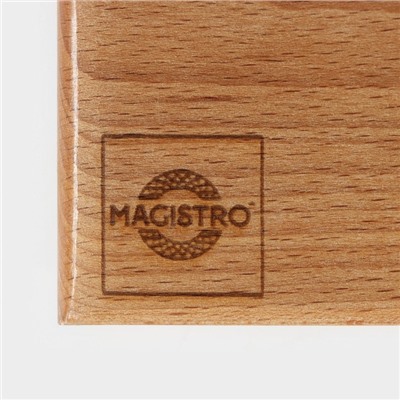 Доска разделочная деревянная Magistro, 50×22×3 см, цельный массив бука