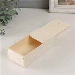 Шкатулка для росписи дерево «Пенал. Купюрница», для творчества, декора, крышка выдвижная, 15×7.5×4 см