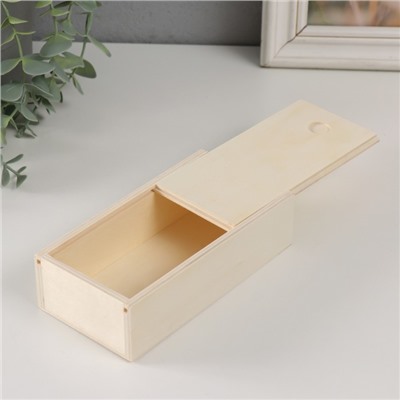 Шкатулка для росписи дерево «Пенал. Купюрница», для творчества, декора, крышка выдвижная, 15×7.5×4 см