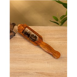 Сувенирный музыкальный инструмент «Тамбурин», 27×5×4 см, махагон