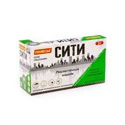 Полесье "Сити", автомобиль-контейнеровоз инерционный (со светом и звуком) (зелёный) (в коробке)