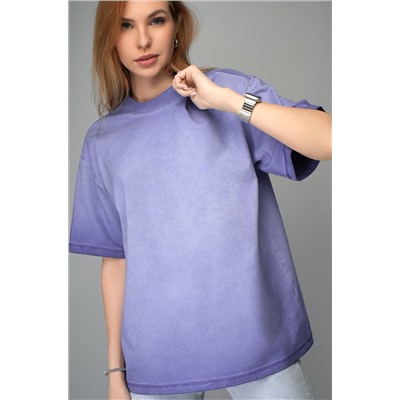 Женская футболка оверсайз с эффектом градиент Happyfox