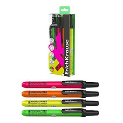 Набор текстовыделителей автоматических 4цв. Visioline RV-70 Clicky Neon ассорти 65582 ErichKrause