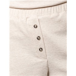 Шорты из фактурного трикотажа в рубчик