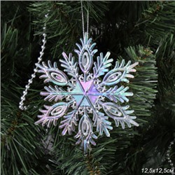 Новогоднее украшение Снежинка / LC24Y-015 /уп 80/320/