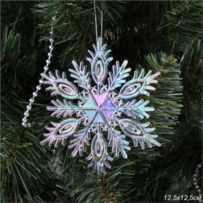 Новогоднее украшение Снежинка / LC24Y-015 /уп 80/320/
