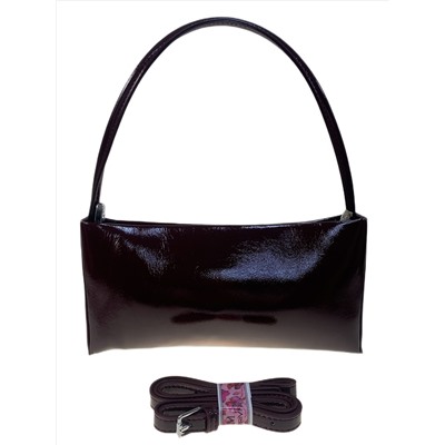 Женская сумка из искусственной кожи, цвет шоколад