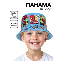 Панама детская для мальчика, размер 52-54 Человек-паук