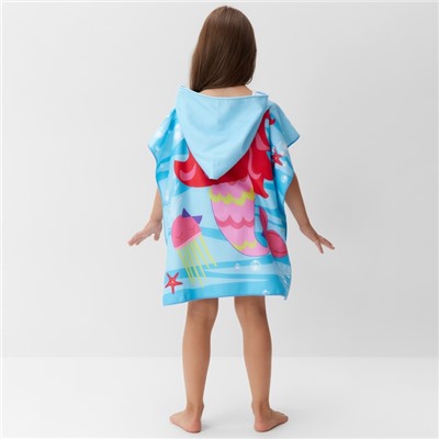 Полотенце - пончо детское LoveLife «Русалочка», 60×120 см