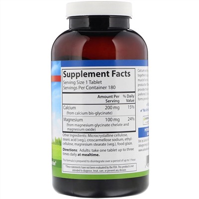 Carlson Labs, Chelated Cal-Mag, 180 таблеток