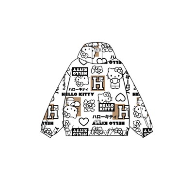 Куртка текстильная с полиуретановым покрытием для девочек (ветровка)