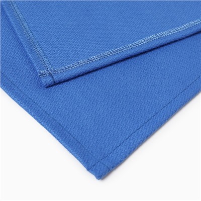 Фартук «Этель» Freedom, 60×70 см, синий, лён 61%, хлопок 39%, 500 г/м²