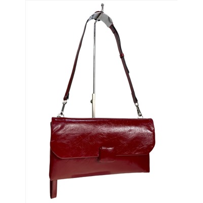 Женская сумка из натуральной кожи, цвет  бордовый