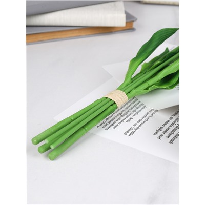 Цветок искусственный Тюльпан 5 штук набор 46 см / GR-008 /уп 30/360/силикон ВЫСОКОГО качества (Красный)