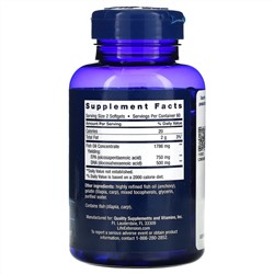 Life Extension, чистые ЭПК и ДГК из рыбьего жира, 120 мягких таблеток