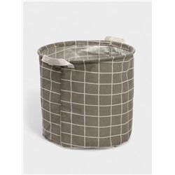 Корзина для белья Доляна «Клетка», 30×30×30 см, серая