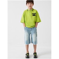 Шорты текстильные джинсовые для мальчиков