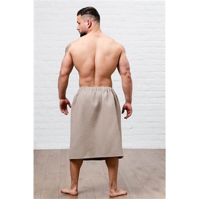 Полотенце для бани и сауны вафельное на липучке НАТАЛИ, 957958