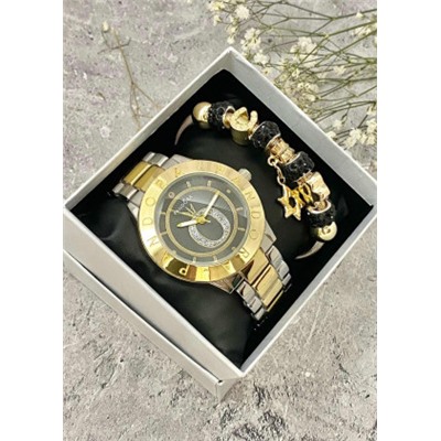 Подарочный набор для женщин часы и браслет+ коробка #22852966