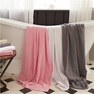 Полотенце махровое «Экономь и Я», 70×140 см, хлопок 100%, розовое