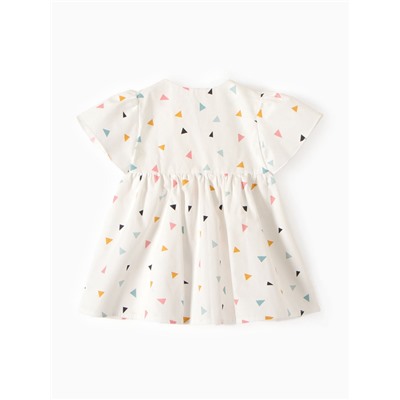 Платье для девочки на запах «Крошка Я», рост 68-74 см, белое