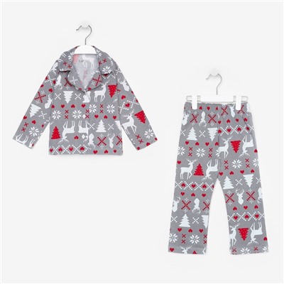 Пижама детская KAFTAN «Скандинавия» размер 36 (134-140 см)