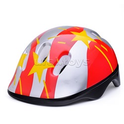 Защитный шлем для детей "Звезды" красный